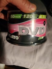 New Playo 50 Pack DVD+R 120 Min. 4.7 GB  Factory Sealed picture