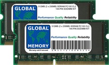 512MB (2 x 256MB) PC100 100MHz 144-PIN SDRAM SODIMM IMAC G3 POWERBOOK g3/G4 RAM picture