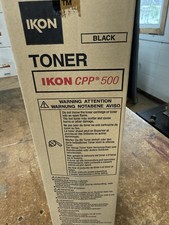 Qty: 4 Ikon Konica Minolta Ikon CPP 500 Black Toner, Unused in Original Box  NEW picture