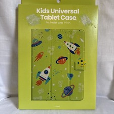 NEW Kids Universal Tablet Cover Space Fits Sizes 7-11 In Green picture