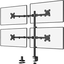 WALI Quad Monitor Desk Mount, 4 Monitor Stand Fits Heavy Duty Computer Screen up picture