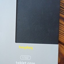 heyday Folding Folio Case for iPad Pro 11in (2024) Black Faux Leather Tri-Fold … picture