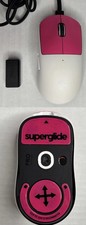 Logitech G PRO X Mouse Superglide Glass Skates Dongle Pink White Gaming Wireless picture