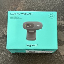 Logitech C270 720p HD Webcam 30fps USB-A Built-In Microphone, Black picture