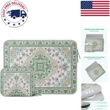 Elegant Floral Laptop Case 13.3 Inch - Slim with Additional Pouch Included picture