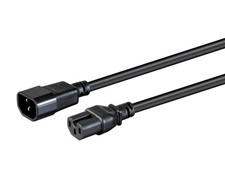 Heavy Duty Power Cable - 10 Feet - Black | IEC 60320 C14 to IEC 60320 C15, 14AWG picture