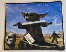 The MANDALORIAN Grogu Gaming Mat Star Wars Mouse Pad Non Slip Base New 10x12