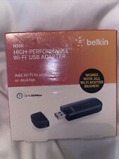 Belkin N300 High Performance Wireless Wi-Fi USB Adapter  F9L1002 (BRAND NEW) picture