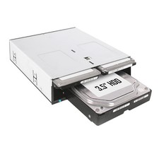 5.25 Inch Hard Drive Enclosure for 1x 3.5 SATA HDD and 2x SSD Toolless Design picture