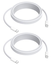 URELEGAN 240w USB-C Charge Cable 2M 2-Pack,[Soft & Flexible 2M/6.6FT, White picture