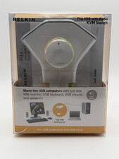 Belkin Flip 2-Port USB + VGA KVM Switch with Wired Remote F1DF102U ✔**NEW** picture