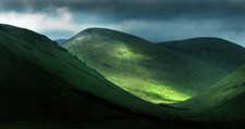 Landscape mountains hills scottish highlands Custom Gaming Mat Desk picture