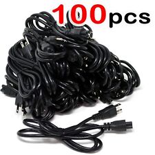 PC 3-Prong Mickey Mouse AC Power Cord for Laptop PC Printers LOT Wholesale picture