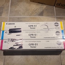 Genuine Canon 8517B003 Cyan + 8518B003 Magenta + 8519B003 Yellow GPR-51 Toners picture