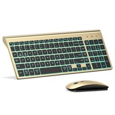 Backlight Wireless Keyboard and Mouse Combo, Silen t& Slim Light up keyboard Set picture