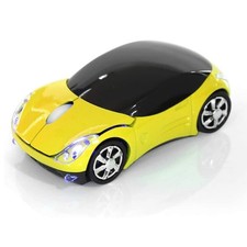 ASHATA 2.4G Wireless Car Mouse Yellow picture