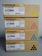 Genuine Ricoh Savin Lanier SP C360X Toner Cartridge Set picture