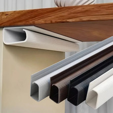PVC Under Desk Cable Tray Cord Raceway Wire Organizer No Drill Home Office picture