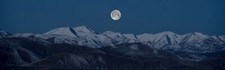 Landscape mountains moon moonlight night multiple Custom Gaming Mat Desk picture