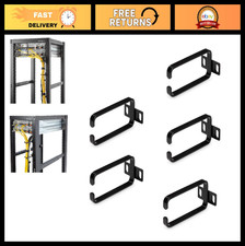 5-Pack 1U Vertical Cable Management D-Ring Hooks for Server Rack - Cord Organize picture