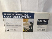 NEW Open Box Q2612A Compatible Black Toner Cartridge HP 12A Sealed picture