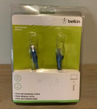 🌍 Belkin 10 Meters/33ft Networking Cable - Blue Belkin 🆕 picture