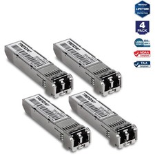 TRENDnet SFP Multi-Mode LC Module 4-Pack, TEG-MGBSX/4, Transmission Up to 550m picture