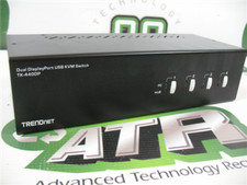TRENDnet TK-4400P 4-Port Dual Monitor DisplayPort Switch w/Audio No Power Supply picture