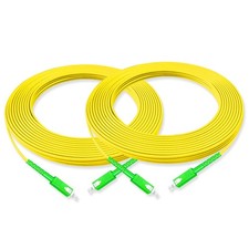 2Pcs 10 Meter Fiber Optic Patch Cord SC APC to SC APC, Simplex Single Mode Fi... picture