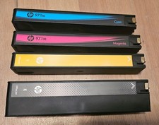 HP 971XL & 970XL Genuine original - YELLOW (MAEGENTA CYAN NEW) BLACK  CARTRIDGE  picture