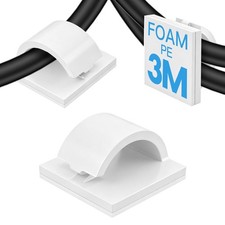 50Pcs Strong Adhesive Cable Clips, Dash cam Clips, car Wire Clips,Cord Organi... picture