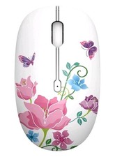M101 Wireless Mouse, Cute Computer Mice for Laptop, Silent Click2.4GHz Optical, picture