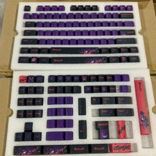 Anime Gengar Themed Keycaps Set PBT 140 keys for CHERRY MX Mechanical Keyboard picture