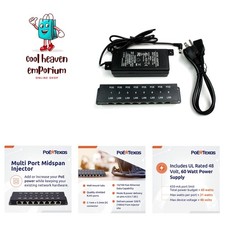8-Port Passive PoE Injector, 48V 60W, 10/100 picture