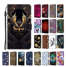 Luxury Snake Flower Bird Wallet Cover Case For 11 12 13 14 15 16 Pro Max 16E picture