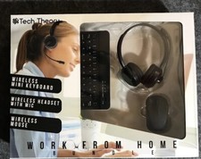 Tech Theory Work From Home Bundle Wireless Keyboard, Headset and Mouse New picture