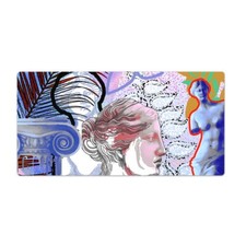 Easy Clean PC Desk Modern Table Mouse Pad Laptop Mat Antique sculpture 120x60 picture