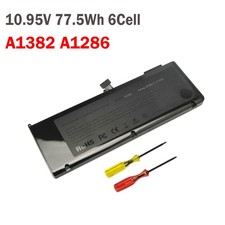 🧡LOT Battery For Apple A1286 A1382 Early 2011 Mid 2012 Unibody MacBook Pro 15” picture
