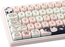 PBT Keycaps - MOA Key caps, Cute Keycaps for Mechanical Keyboard picture