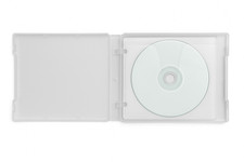 Clear CD DVD Binder Case 26mm with White Sleeves Holds 12 Discs Album LOT picture