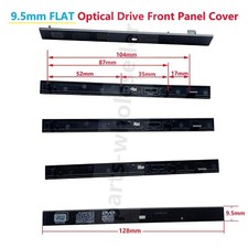 lot 10 9.5mm Flat Front Panel Bezel CD DVD Optical Drive Faceplate Replacement picture