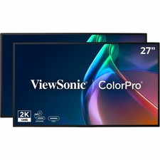 ViewSonic VP2768A_H2 27 Inch 1440p Dual Pack ColorPro Docking Monitors, Pantone picture