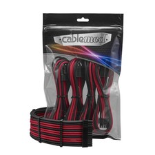 8+8 Series Pro ModFlex Sleeved Cable Extension Kit Black Red PSU Power picture