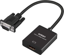 VGA to HDMI, 1080P HDMI Adapter (Male Female) for Computer, 1 Pcs  picture
