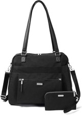 Baggallini Overnight Expandable Laptop Tote - Lightweight One Size, Black  picture