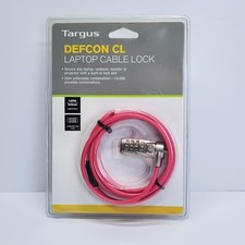 Targus DEFCON CL Laptop Cable Combination Lock Pink 6.5ft PA410U-PNK Security picture