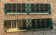 Two Sticks Vintage Texas Instruments TM497FBK32S-60 SIMM Computer RAM Memory picture