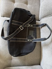Coach F70592 Heritage Signature Black Briefcase Laptop Bag Shoulder Strap picture