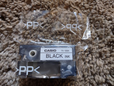 Disc Title Printer Ink Ribbon Cassette Casio TR-18BK-S  Brand New BLACK picture