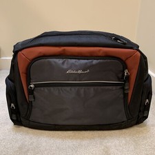 Eddie Bauer Laptop Carry Bag Zipper Side Strap Handle Black Brown Gray NEW picture